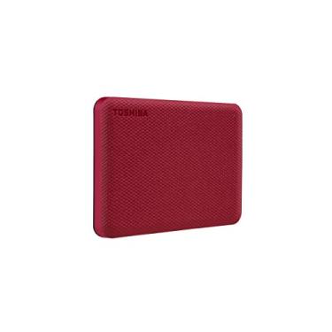 Imagem de TOSHIBA HD Externo Portátil 2TB Canvio Advance USB 3.0 Vermelho - HDTCA20XR3AA