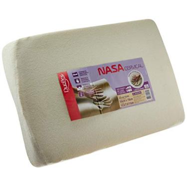 Imagem de Travesseiro Nasa Cervical, Duoflex, Bege, para Fronha 50 x 70 cm, Espuma 100% Poliuretano