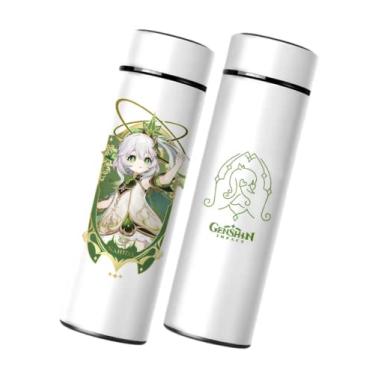Imagem de Nahida Garrafa de água térmica, Genshin Impact Sports Garrafa de bebida isolada fofa para casa Escola Viagem ao ar livre