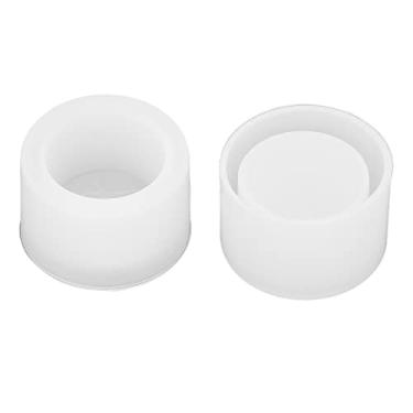 Imagem de Molde para vaso de flor de silicone 2 peças, molde para bolo de resina 3D, fondant para molde de chocolate, molde para sabão faça você mesmo, molde para vela, molde para argila, utensílios de cozinha