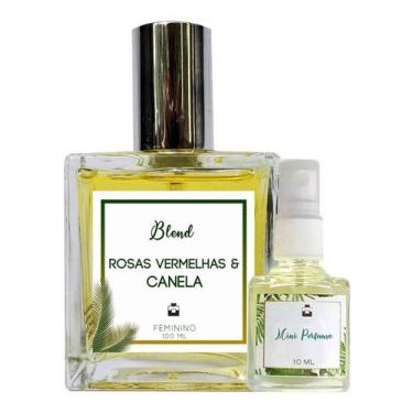 Imagem de Perfume Rosas Vermelhas & Canela 100ml Feminino - Blend de Óleo Essencial Natural + Perfume de presente