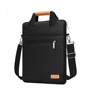 Imagem de MOSISO Bolsa de ombro vertical para laptop compatível com MacBook Air/Pro, notebook de 13 a 13,3 polegadas, compatível com MacBook Pro de 14 polegadas 2023-2021 A2779 M2 A2442 M1 com