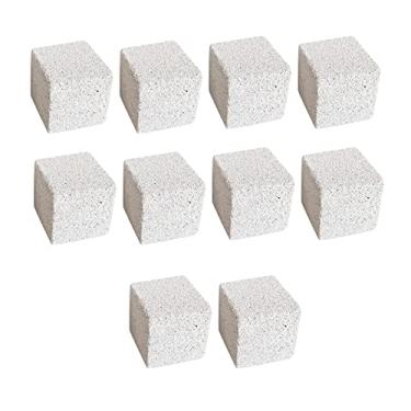 Imagem de WeiLaiKeQi Conjunto de 10 tijolos quadrados hamster dentes de moagem acessórios para dentes de animais de estimação moagem de dentes brinquedo de mastigar roedores jogar animal de estimação interno, 3 cm