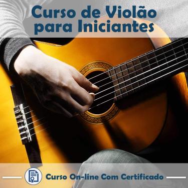 Imagem de Curso online em videoaula de Violão para Iniciantes com Certificado