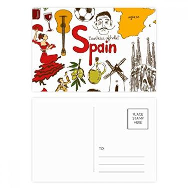 Imagem de Cartão postal de aniversário com bandeira nacional da Espanha Landscap Animals