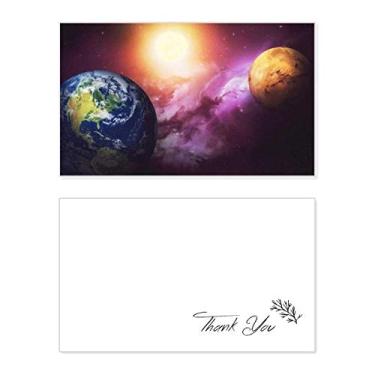 Imagem de Planeta Terra, vermelho, azul, colorido, cartão de agradecimento, aniversário, saudações, casamento, agradecimento