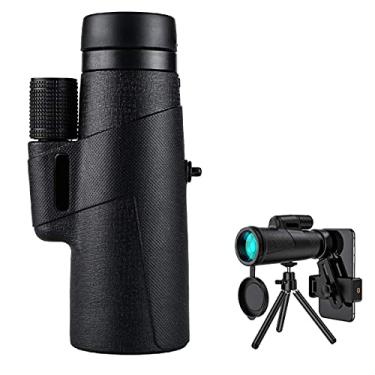 Imagem de Telescópio monocular 12x50 para adultos de alta difinition High Power Bak4 Prism Monocular à prova d'água com tripé adaptador de smartphone