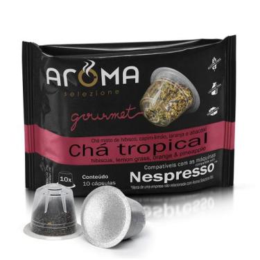Imagem de Cápsulas De Chá Chá Tropical Aroma - Compatíveis Com Nespresso - 10 Un