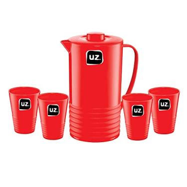 Imagem de UZ - Conjunto Jarra 4 Copos Vermelho