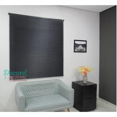 Imagem de Persiana Horizontal Pvc 25Mm Block 180Larg X 160Alt Preta