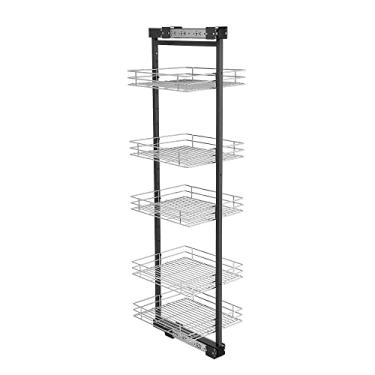 Imagem de Coluna Deslizante Inox com Corrediça Telescópica Galvanizada Masutti Copat 4717-05 Cestos - 350 x 1450 a 1750 x 470 mm