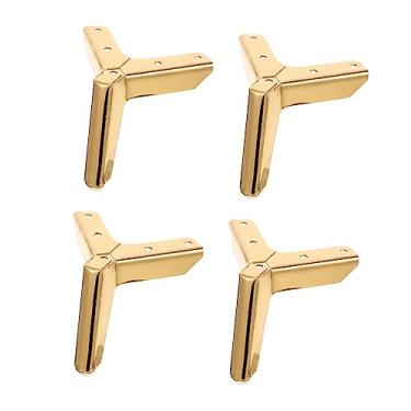 Imagem de Angoily 4 Pçs Esteira De Móveis Pés De Armário Substituição Pernas De Móveis De Aço Pernas De Armário Cômoda Pernas De Mesa De Centro Gancho De Cabelo Pernas De Mesa Pés De Apoio De Pés