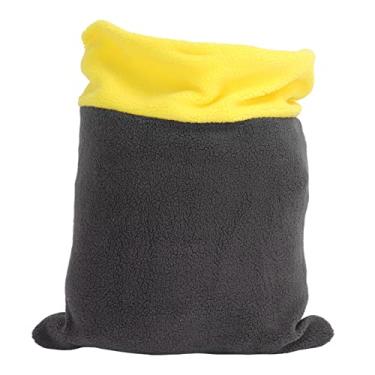 Imagem de DAUERHAFT Saco de dormir caverna, macio e conveniente para dentro da cama de gato durável espessamento para o inverno (Amarelo)