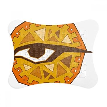 Imagem de Moldura de quebra-cabeça com estampa abstrata de totem de olho do Egito Decoração de imagem Enfeite de jogo de quebra-cabeça