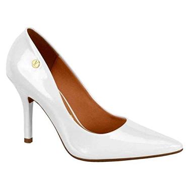 Imagem de Sapato Feminino Vizzano Scarpin Salto Fino Alto Branco/Branco 39