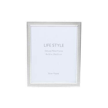 Imagem de Porta-Retrato Wolff Chess de Aço Prata 20cm x 25cm