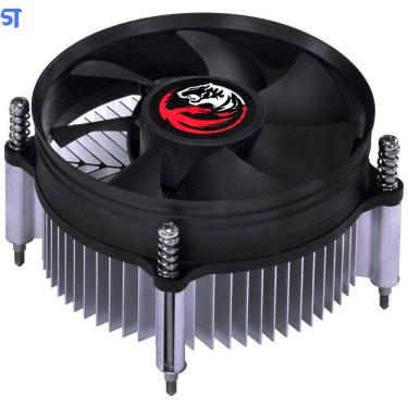 Imagem de Cooler Para Processador PCYES Notus ST Standard, 95MM 65W, Intel Preto - PAC95PRSL-32846 LGA 1200-1155-1151