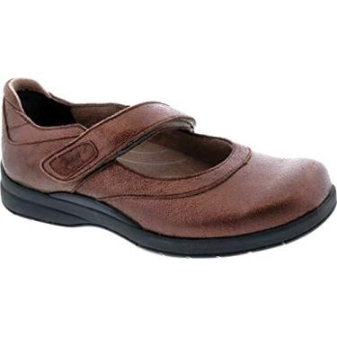 Imagem de Drew Mocassins de couro femininos 14800, Poeira/Marrom, 6.5 Narrow