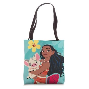 Imagem de Disney Princess Moana and Pua Teal Tote Bag