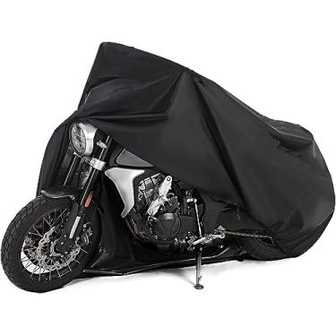 Imagem de Capa de Cobrir Moto em Couro Protetora 100% Forrada Impermeável Anti-UV Não Risca (Z 300)