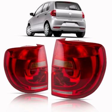 Imagem de Par Lanterna Traseira Fox 2010 2011 2012 2013 2014 Bicolor Rubi