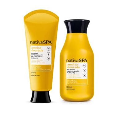 Imagem de Combo Nativa Spa Ameixa Dourada: Shampoo 300ml + Máscara Condicionante