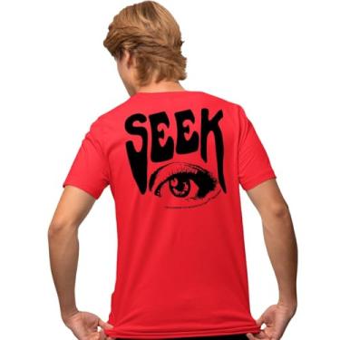 Imagem de Camisa Camiseta Genuine Grit Masculina Estampada Algodão 30.1 Seek - GG - Vermelho