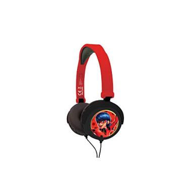 Imagem de LEXiBOOK, Miraculous Ladybug Tikki, fones de ouvido estéreo, volume seguro, dobrável e ajustável, vermelho, HP015MI