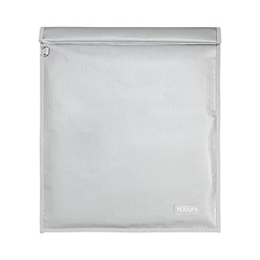 Imagem de Bolsa Faraday para laptops (50,8 x 38,1 cm), gaiola Faraday, bolsas Faraday para telefones e chaveiros, bolsa à prova de fogo e à prova de água, bolsa antirroubo, bloqueador de capas anti-hackers (cinza)