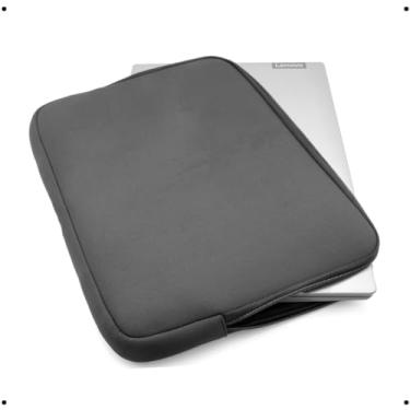 Imagem de Capa Pasta protetora Case para notebook Sem Bolso e ziper 14/15/17 polegadas com Alça Reforçada computador para marrom preta azul cinza vermelha Lisa 14,1 15,6 e 17,3 (Preto, 15.6)
