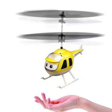 Imagem de Helicóptero Infantil C/ Sensor Luz Mini Drone C/ Controle