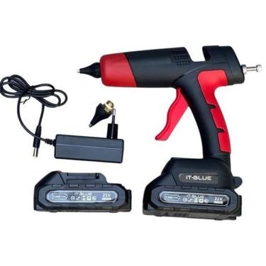 Imagem de Ferramenta de aplicação cola quente à bateria 21v it-blue  kit ultra 