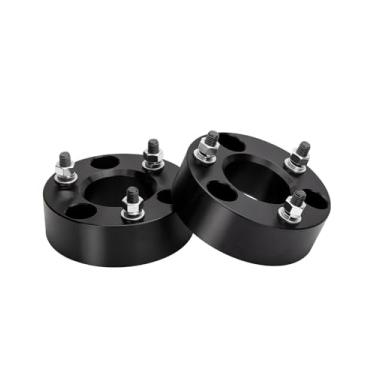 Imagem de Kits de elevação de nivelamento frontal para Dodge Ram 1500 4WD, 2005-2011 Dodge Dakota 2WD, Dynofit Espaçadores de suspensão de espaçador dianteiro Dynofitdynofit 2" raise preto FF-L010-2