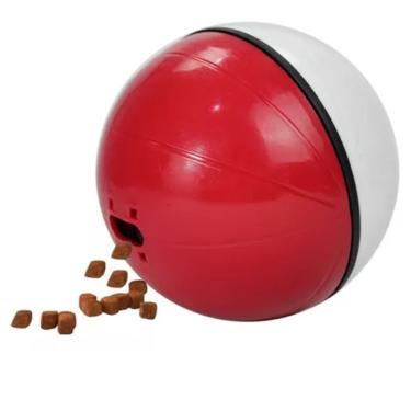 Imagem de Bolinha interativa Pet Ball Cachorro Brinquedo Petisco Ração Vermelho