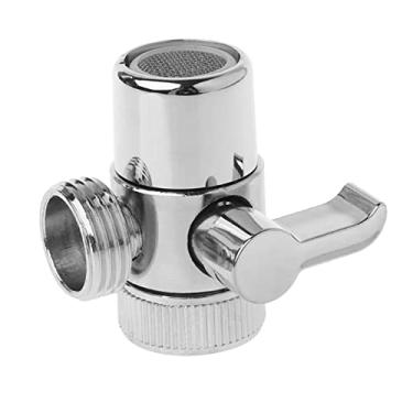 Imagem de Adaptador de desviador de válvula de torneira de latão, adaptador aerador de torneira de interruptor desviador de válvula de pia para conectar mangueira de jardim da máquina de lavar roupa (fêmea 22