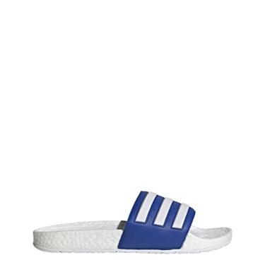 Imagem de adidas Sandália masculina Adilette Comfort Slide, Equipe azul royal/branco/branco, 8 Women/7 Men