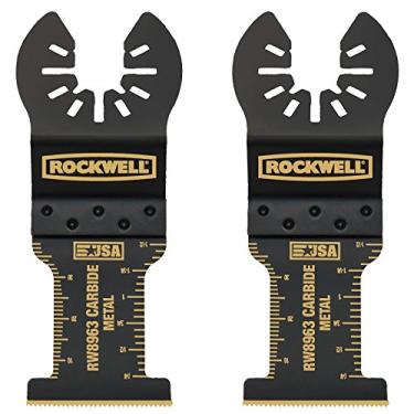 Imagem de Rockwell RW8963.2 Ferramentas Sonicrafter lâmina oscilante multiferramenta de corte de extremidade de carboneto de vida estendida (pacote com 2), 3,5 cm