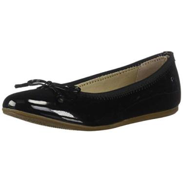 Imagem de Hush Puppies Sapatilha unissex infantil Josie Ballet, Preto, 12 Little Kid