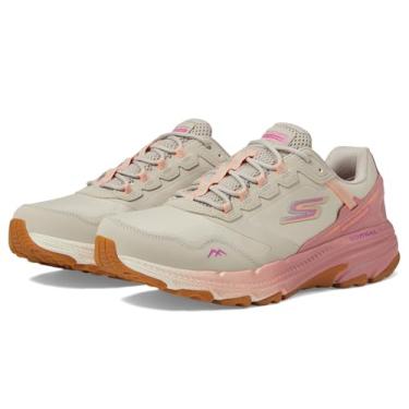 Imagem de Skechers Tênis de caminhada feminino Go Run Trail Altitude 2.0 Pine Ridge impermeável, Natural/rosa, 40