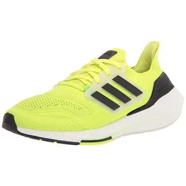 Imagem de adidas Ultraboost 22 Tênis de corrida masculino, Amarelo Solar/Preto/Branco Nuvem, 42