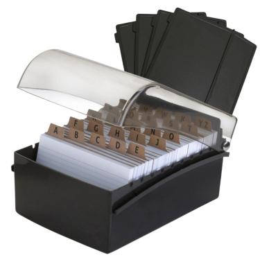 Imagem de Fichário de Mesa 4x6 com Tampa Mais Kit de Divisórias