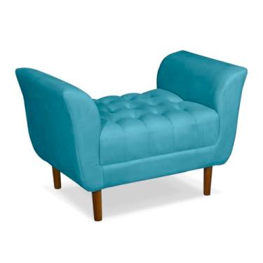 Imagem de Recamier Para Sala, Quarto e Recepção Oslo 90cm Suede Turquesal - Loja Monte Belo