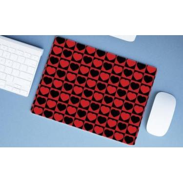 Imagem de Mouse Pad Emborrachado Personalizado Grande Corações - Deluzz