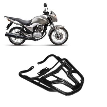 Imagem de Bagageiro Titan 125 2009 2010 2011 2012 2013 Curto Preto - MA Motos