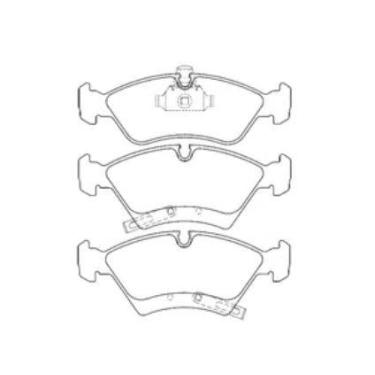 Imagem de Pastilha De Freio Meriva 1.8 Dianteira Com Alarme Sistema Teves 1109 S