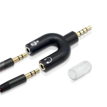 Imagem de Adaptador Para Fone Headset P2 X P3 Pc Gamer Envio Rapido - Adaptador 