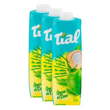 Imagem de Kit 3 Água de Coco Tial Esterilizada 1 Litro