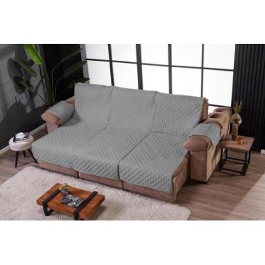 Imagem de Protetor Para Sofá Retrátil e Reclinável de 3 Módulos 2,40 Metros Com 