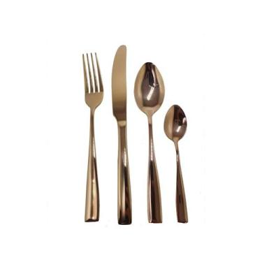 Imagem de Jogo de Talheres de Inox 304 Brilhante - Com 24 peças - CAN.U.DO, Rose