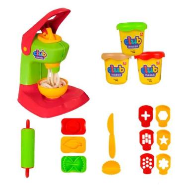 Imagem de Brinquedo Club de Massas Kit Máquina de Pizza e Pasta de Massinha de M